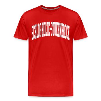 Schloß Holte Stukenbrock - Männer Premium Bio T-Shirt - Rot - Vorne - Damien (186cm)