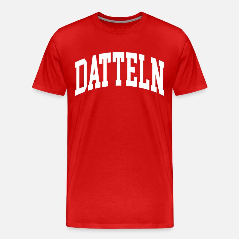 Datteln - Männer Premium Bio T-Shirt - Rot