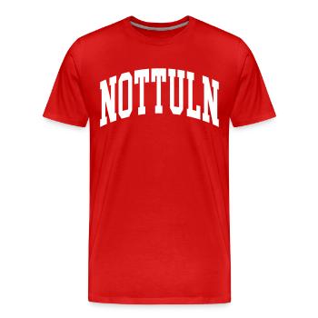Nottuln - T-shirt bio Premium Homme - rouge - Devant - Damien (186cm)
