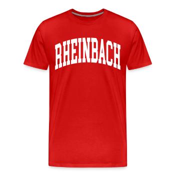 Canton de Rheinbach - T-shirt bio Premium Homme - rouge - Devant - Damien (186cm)
