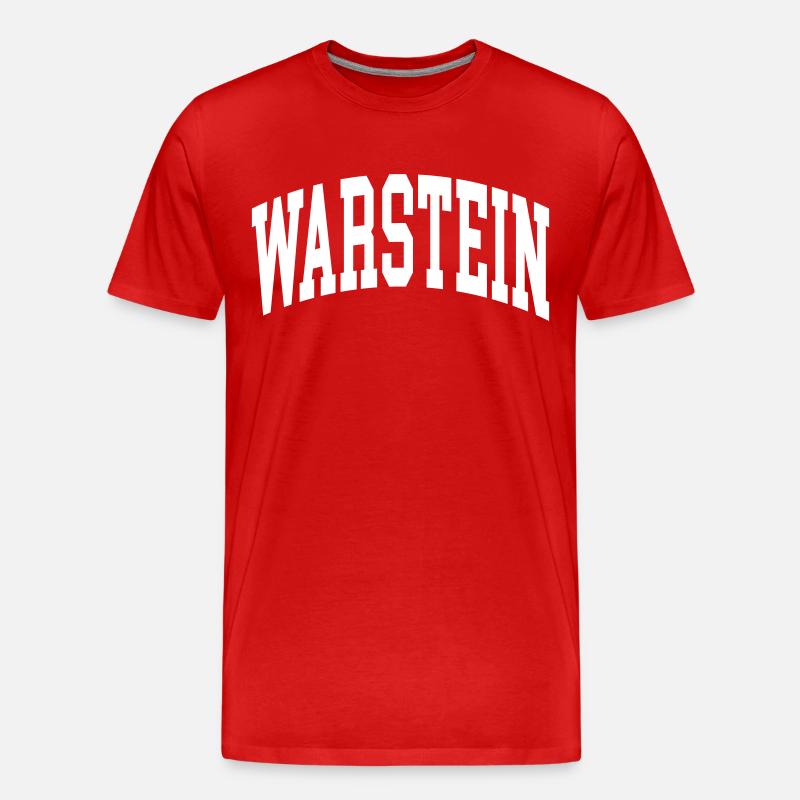 Warstein - Männer Premium Bio T-Shirt - Rot