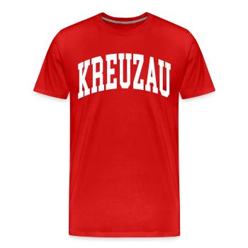 Szczecin - T-shirt bio Premium Homme - rouge - Devant - Damien (186cm)