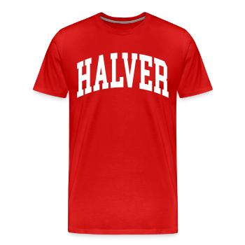 Halver - T-shirt bio Premium Homme - rouge - Devant - Damien (186cm)