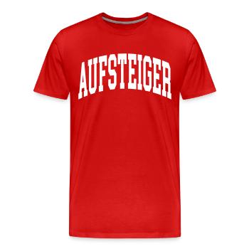 Climber - Men's Premium Organic T-Shirt - red - Front - Damien (186cm)