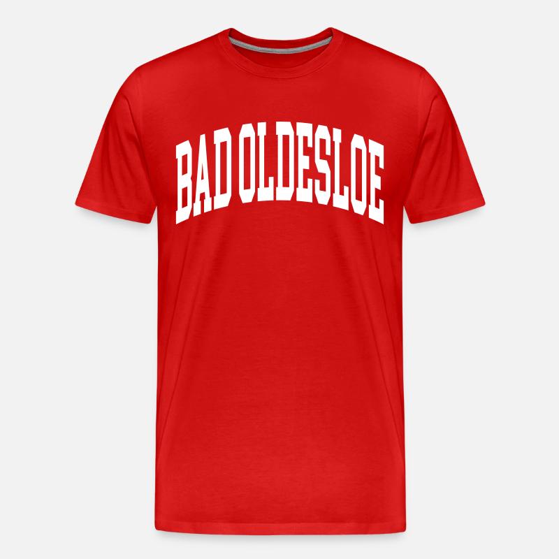 Bad Oldesloe - Männer Premium Bio T-Shirt - Rot