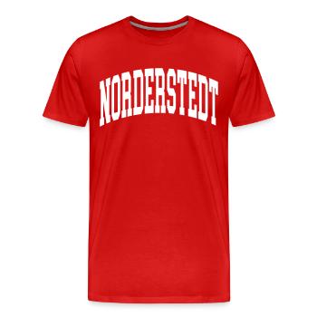 Norderstedt - T-shirt bio Premium Homme - rouge - Devant - Damien (186cm)