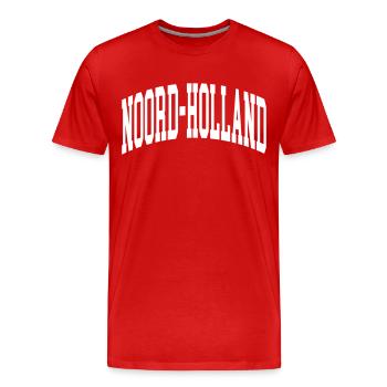 Noord Holland - Men's Premium Organic T-Shirt - red - Front - Damien (186cm)