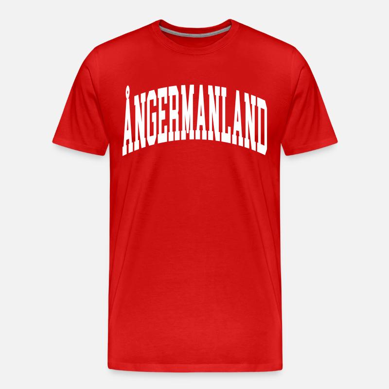 Ångermanland - Männer Premium Bio T-Shirt - Rot