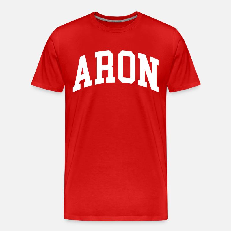 Aron - Männer Premium Bio T-Shirt - Rot