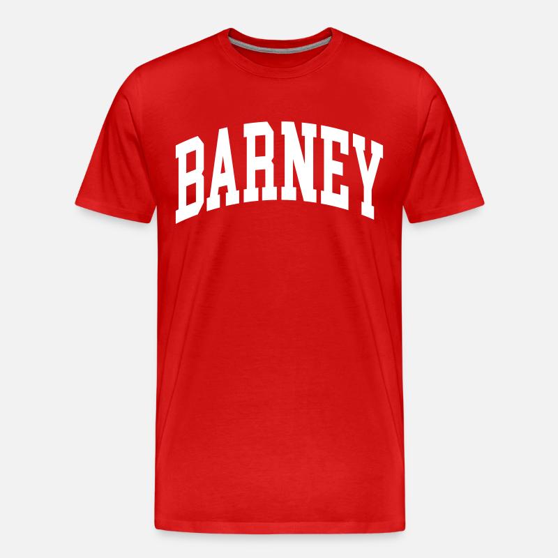 Barney - Männer Premium Bio T-Shirt - Rot
