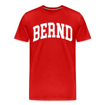 Scott - T-shirt bio Premium Homme - rouge - Devant - Damien (186cm)