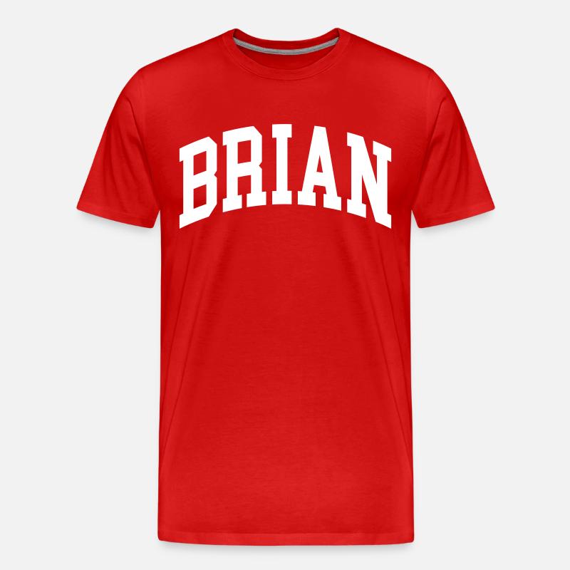Brian - Männer Premium Bio T-Shirt - Rot