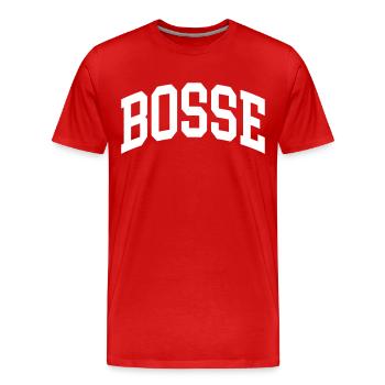 Patrons - T-shirt bio Premium Homme - rouge - Devant - Damien (186cm)