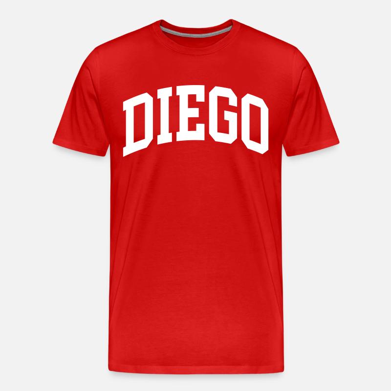 Diego - Männer Premium Bio T-Shirt - Rot