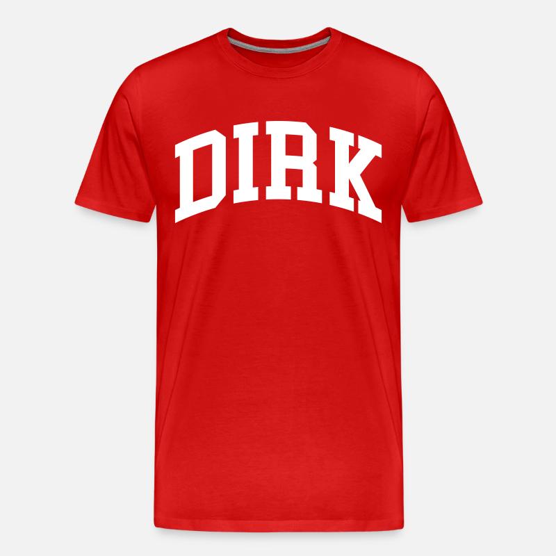 Dirk - Männer Premium Bio T-Shirt - Rot