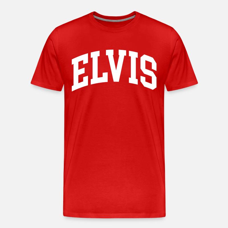 Elvis - Männer Premium Bio T-Shirt - Rot