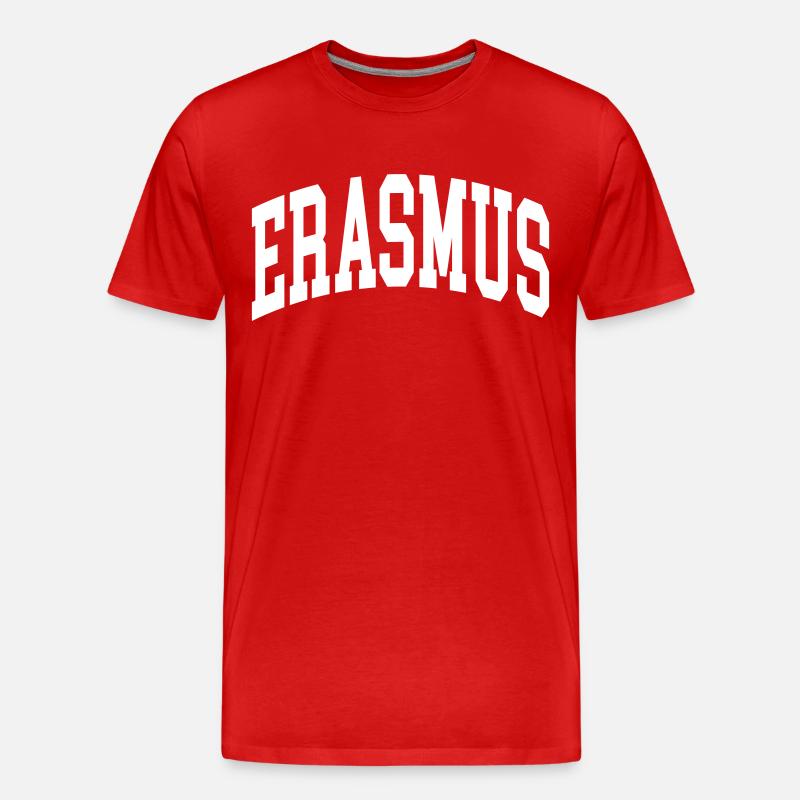 Erasmus - Männer Premium Bio T-Shirt - Rot