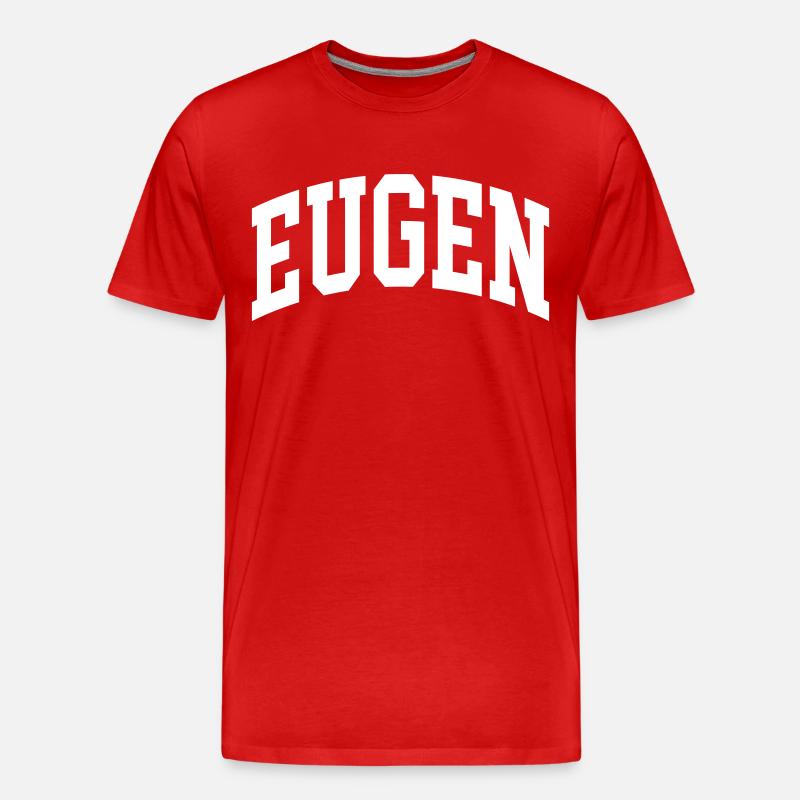 Eugen - Männer Premium Bio T-Shirt - Rot