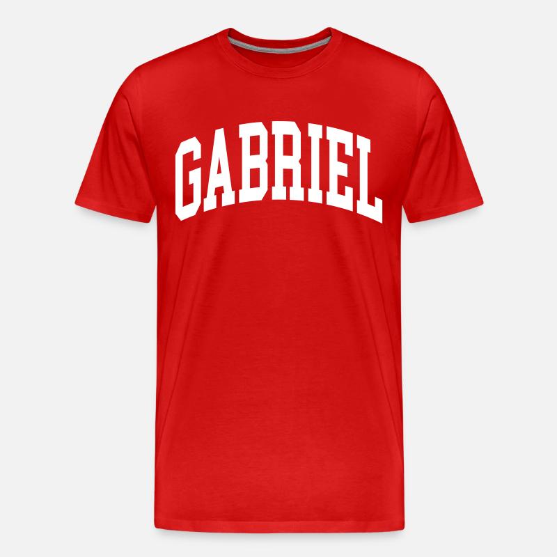 Gabriel - Männer Premium Bio T-Shirt - Rot