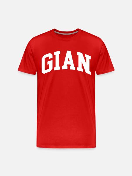 Gian - Männer Premium Bio T-Shirt - Rot
