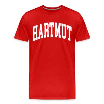 Scott - Men's Premium Organic T-Shirt - red - Front - Damien (186cm)