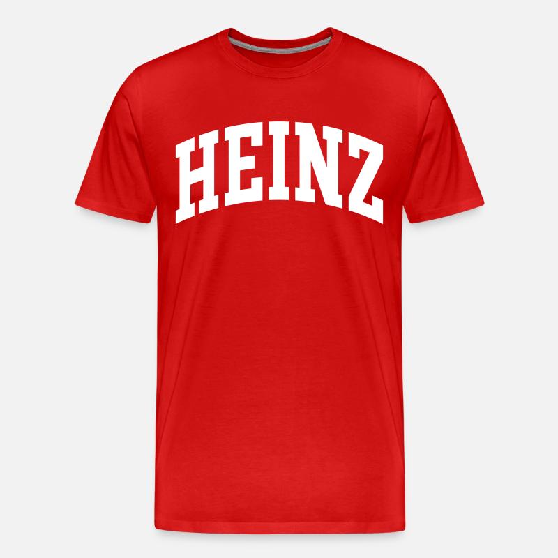 Heinz - Männer Premium Bio T-Shirt - Rot