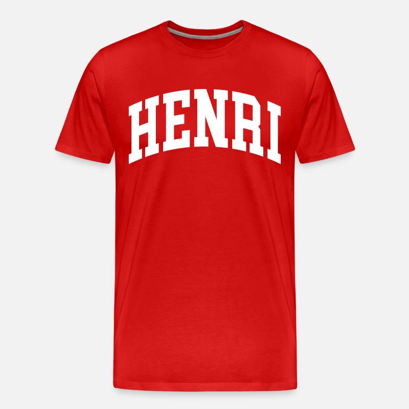 Henri - Männer Premium Bio T-Shirt - Rot