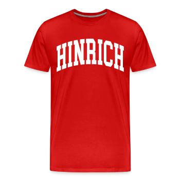 Hinrich (en anglais seulement) - T-shirt bio Premium Homme - rouge - Devant - Damien (186cm)