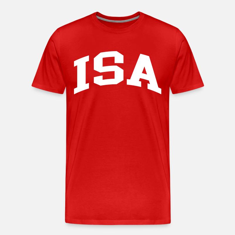 Isa - Männer Premium Bio T-Shirt - Rot