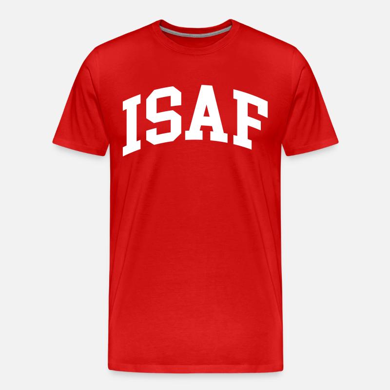 Isaf - Männer Premium Bio T-Shirt - Rot