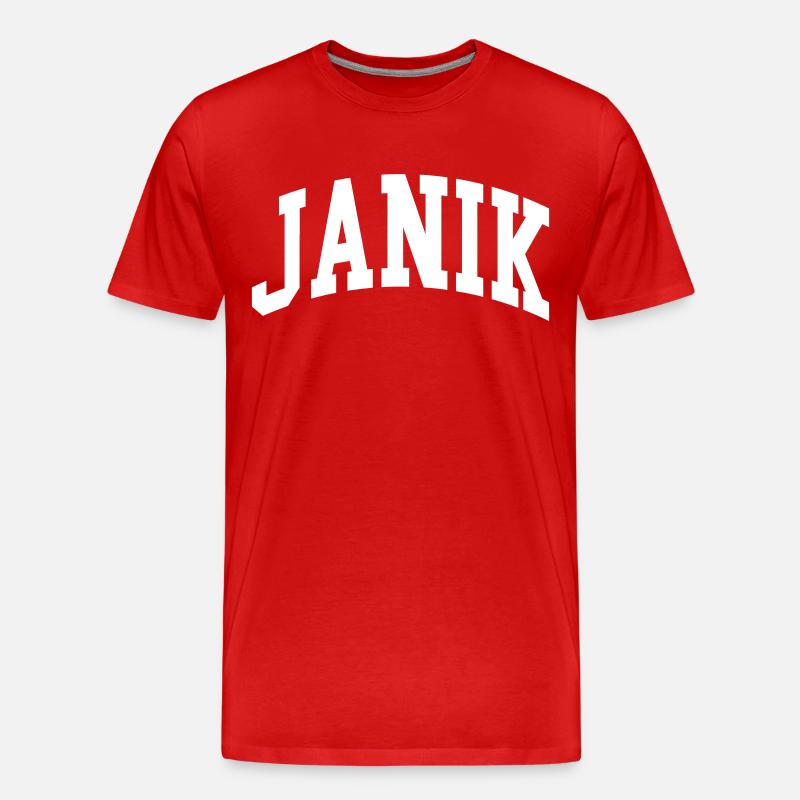 Janik - Männer Premium Bio T-Shirt - Rot