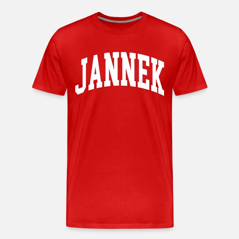Jannek - Männer Premium Bio T-Shirt - Rot