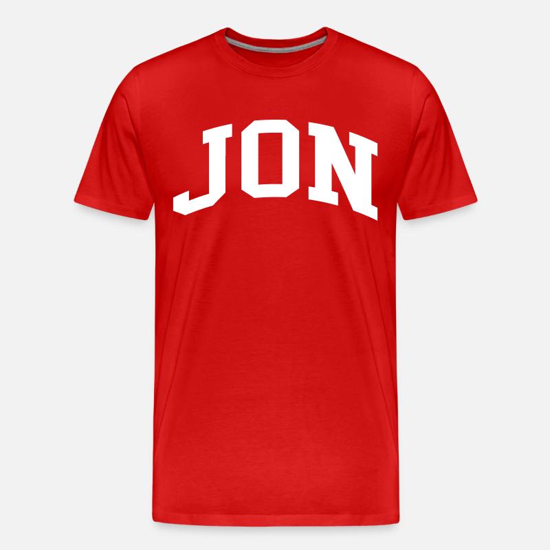 Jon - Männer Premium Bio T-Shirt - Rot