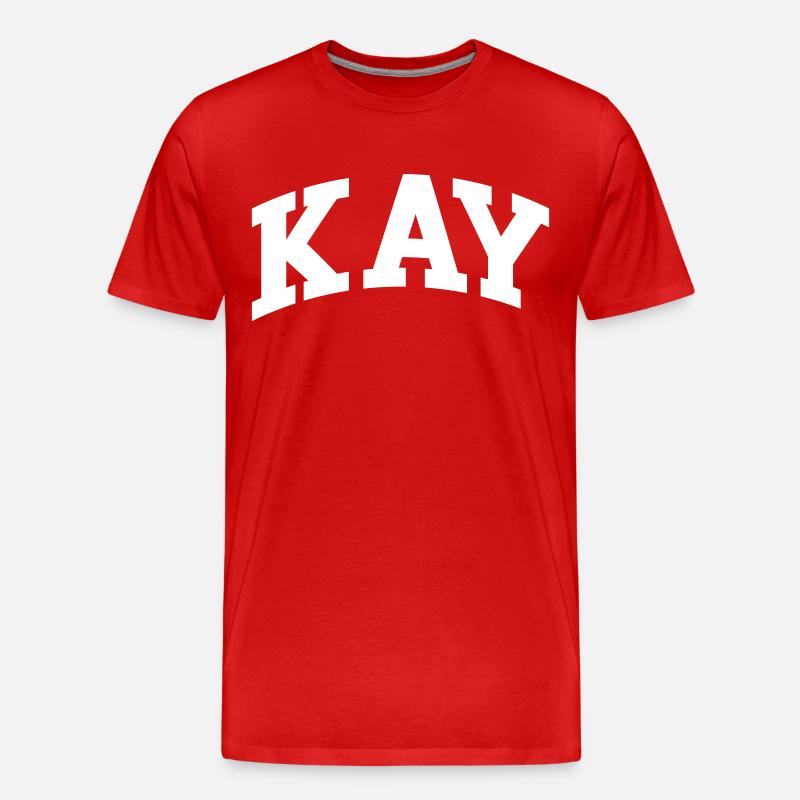 Kay - Männer Premium Bio T-Shirt - Rot