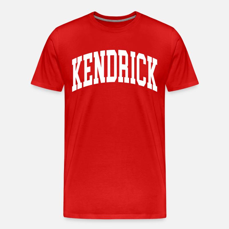 Kendrick - Männer Premium Bio T-Shirt - Rot