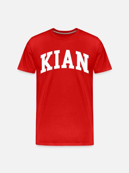 Kian - Men's Premium Organic T-Shirt - red
