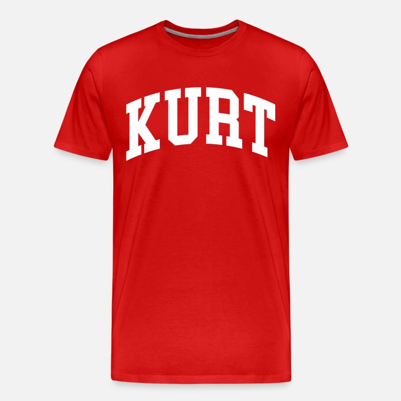 Kurt - Männer Premium Bio T-Shirt - Rot