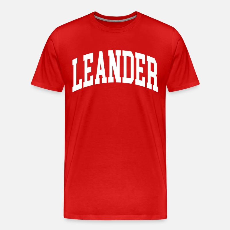 Leander - Männer Premium Bio T-Shirt - Rot