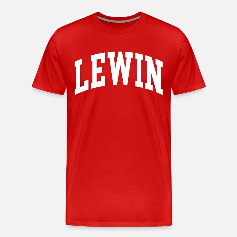 Lewin - Männer Premium Bio T-Shirt - Rot