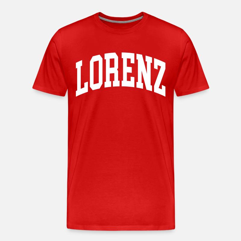 Lorenz - Männer Premium Bio T-Shirt - Rot