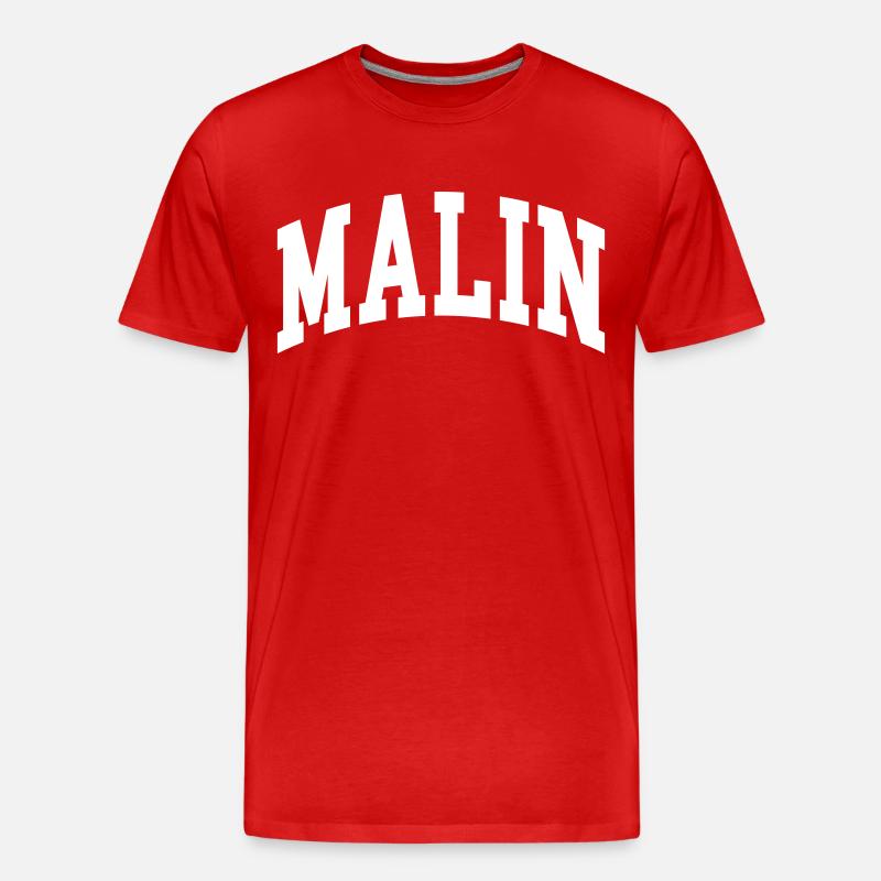 Malin - Männer Premium Bio T-Shirt - Rot