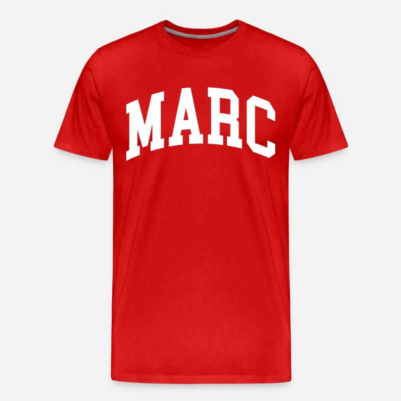 Marc - Männer Premium Bio T-Shirt - Rot