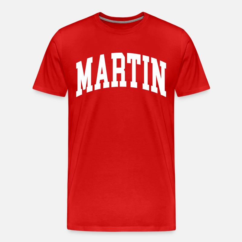 Martin - Männer Premium Bio T-Shirt - Rot