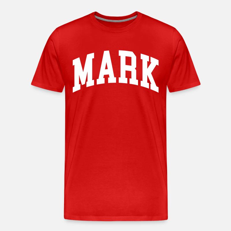 Mark - Männer Premium Bio T-Shirt - Rot