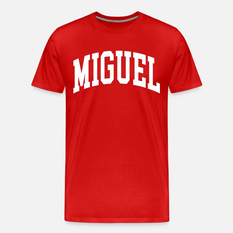 Miguel - Männer Premium Bio T-Shirt - Rot