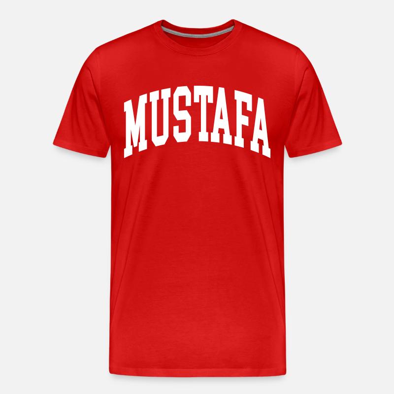 Mustafa - Männer Premium Bio T-Shirt - Rot
