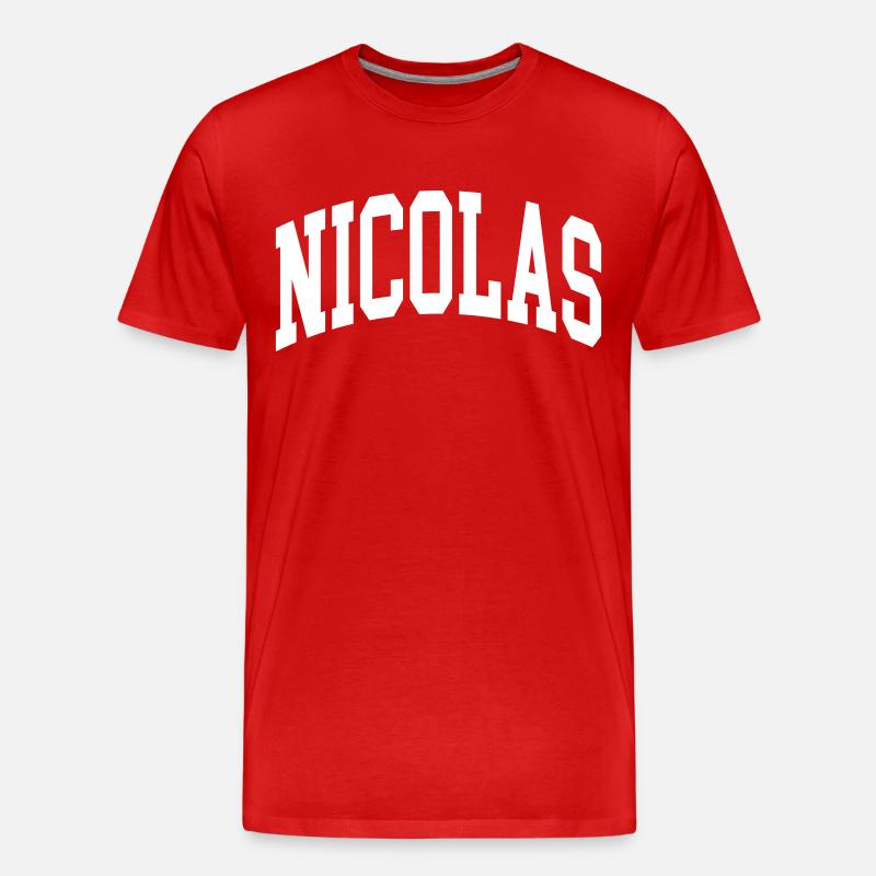 Nicolas - Männer Premium Bio T-Shirt - Rot