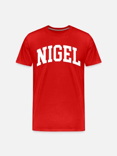 Nigel - Men's Premium Organic T-Shirt - red
