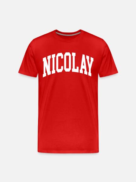 Nicolay - Men's Premium Organic T-Shirt - red