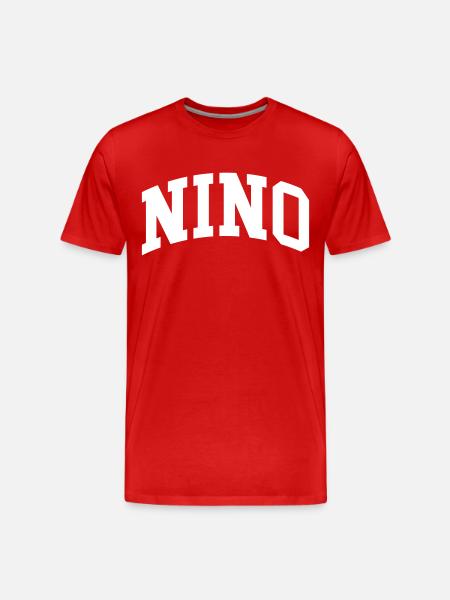 Nino - Men's Premium Organic T-Shirt - red
